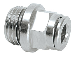 Schlauchanschluss G1/4a für Schlauch aØ 6 mm gerade  (Messing vernickelt)