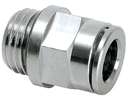 Hose connection G1/4a for hose Ø 8 mm straight (nickel-plated brass)