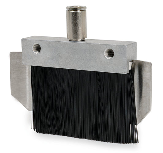 Lubricating brush for large chains up to +80 °C with threaded hole M6 (aluminium / polypropylene)
