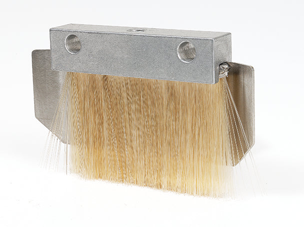 Lubricating brush for large chains up to +180 °C with through hole (Alu / Pekalon)