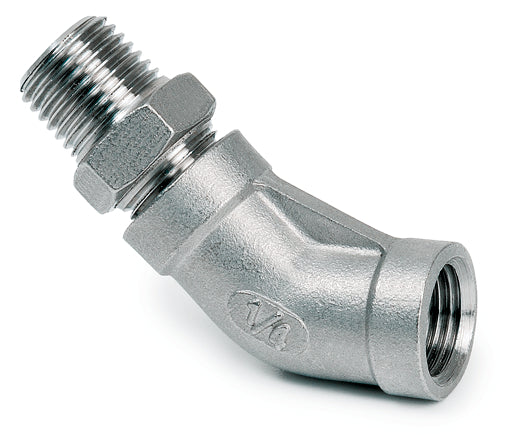 Angle 45° R1/4a x Rp1/4i (stainless steel)