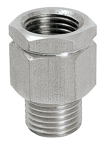 Ölrückhalteventil G1/4a x G1/4i bis +60 °C  (Edelstahl mit Kunststoffventil)