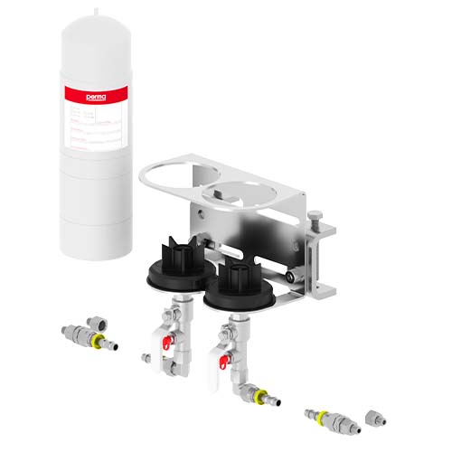 ANSCHLUSSTEILE SET STAR Heavy Duty 2-fach  65 mm Montageklemme  ohne Schlauch
