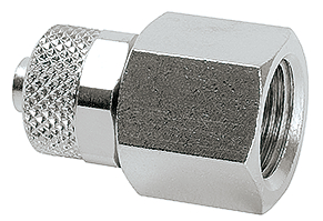 Schlauchanschluss G1/4i für Schlauch aØ 8 mm  (Messing vernickelt)