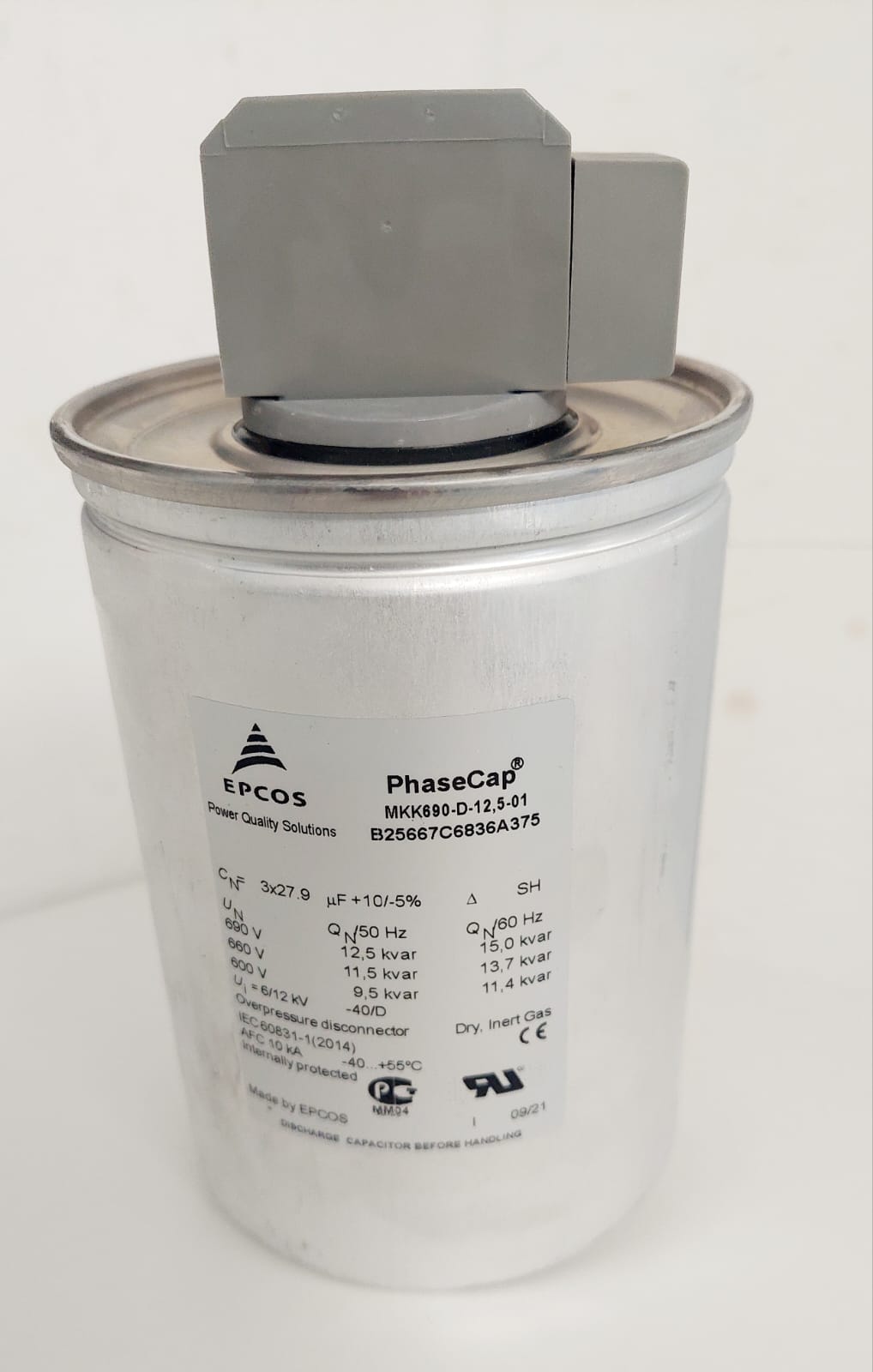 Capacitor 690V, 12.5kVAr