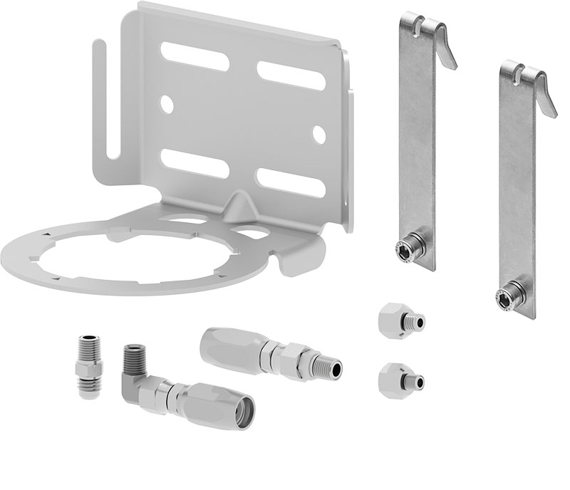 ANSCHLUSSTEILE SET ULTRA Standard Duty 1-fach  Schutzgitter ohne Schlauch
