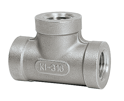 T-Stück 3 x G1/4i  (Edelstahl)