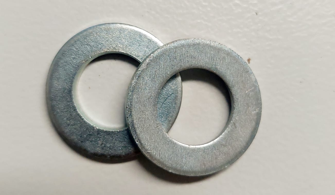 Flat washers without chamfer Ø12mm